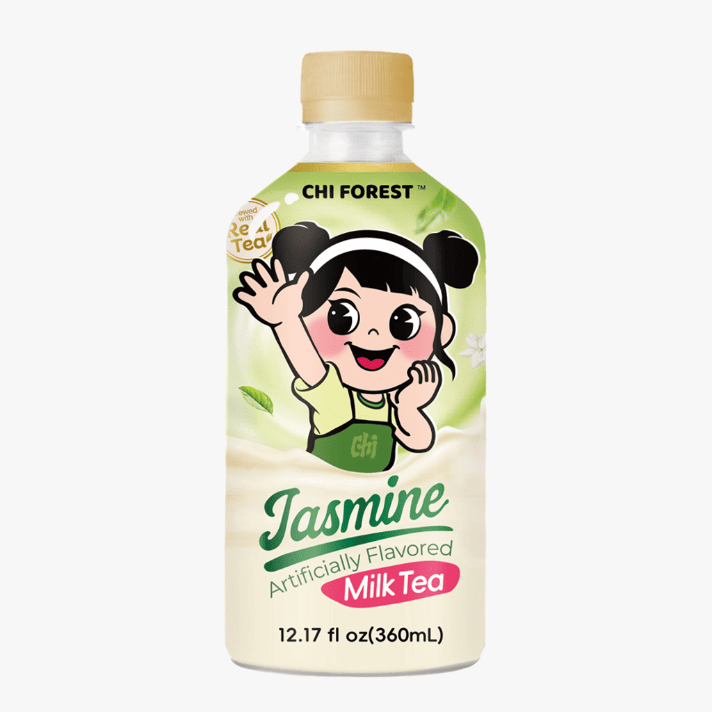 Genki Forest ชามะลินมสด น้ำตาลน้อย 360 มิลลิลิตร