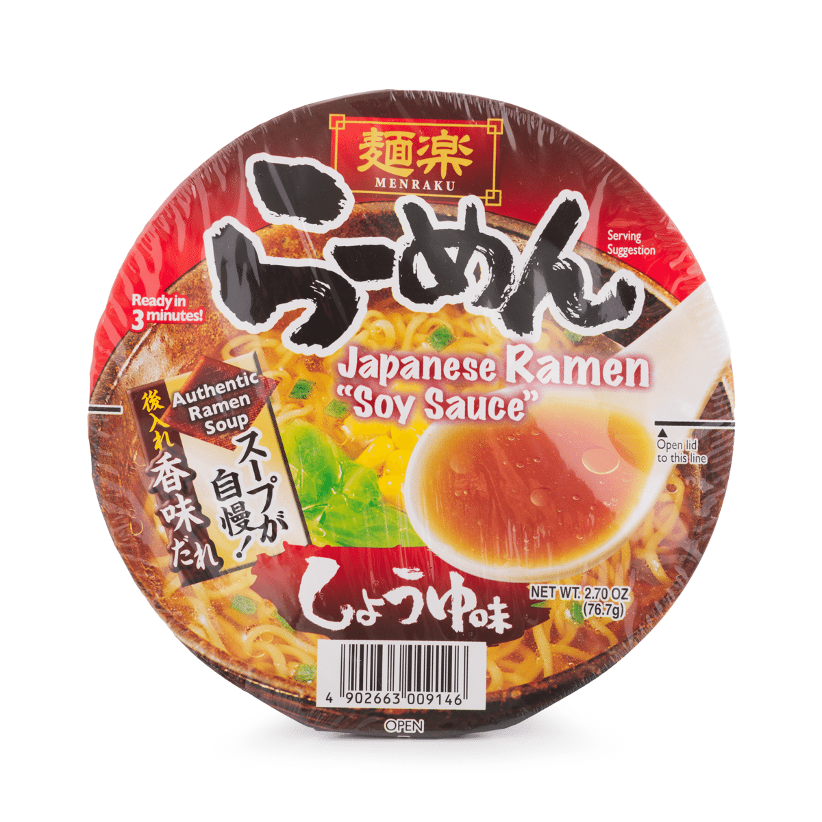 面乐 拉面 酱油风味 2.7 盎司*12 包