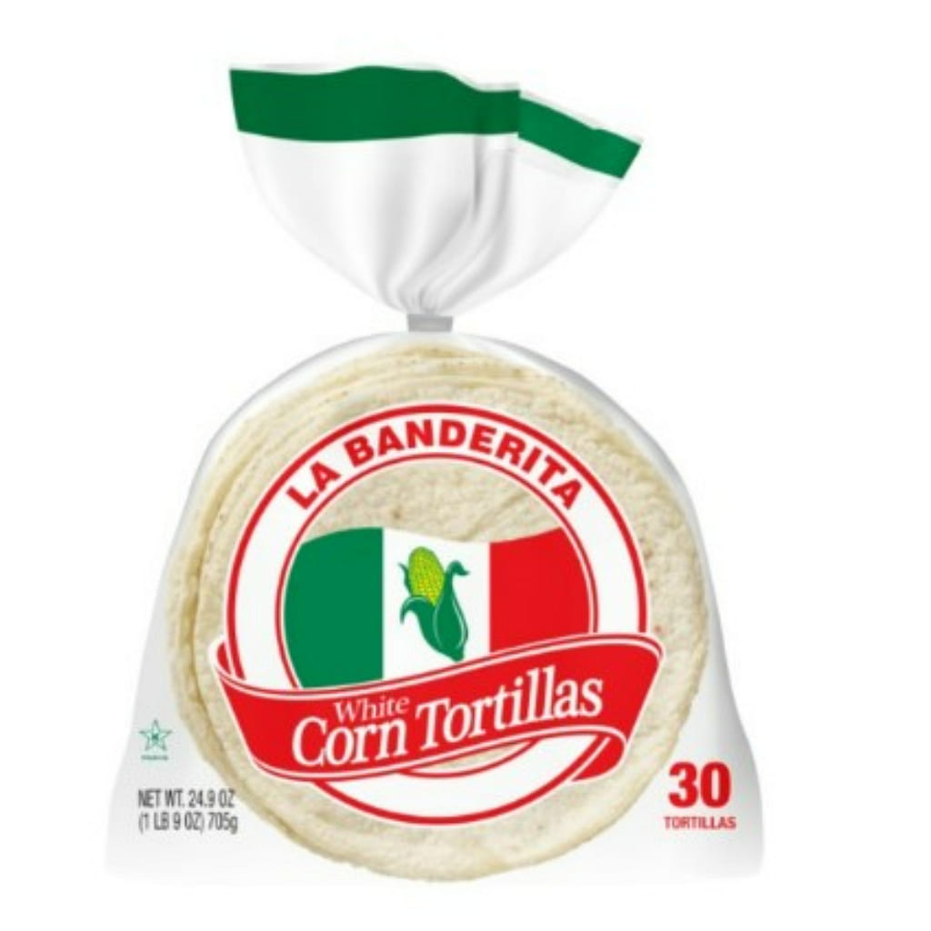 La Banderita Tortillas de maíz blanco 0.83 onza(s)*30 unidades