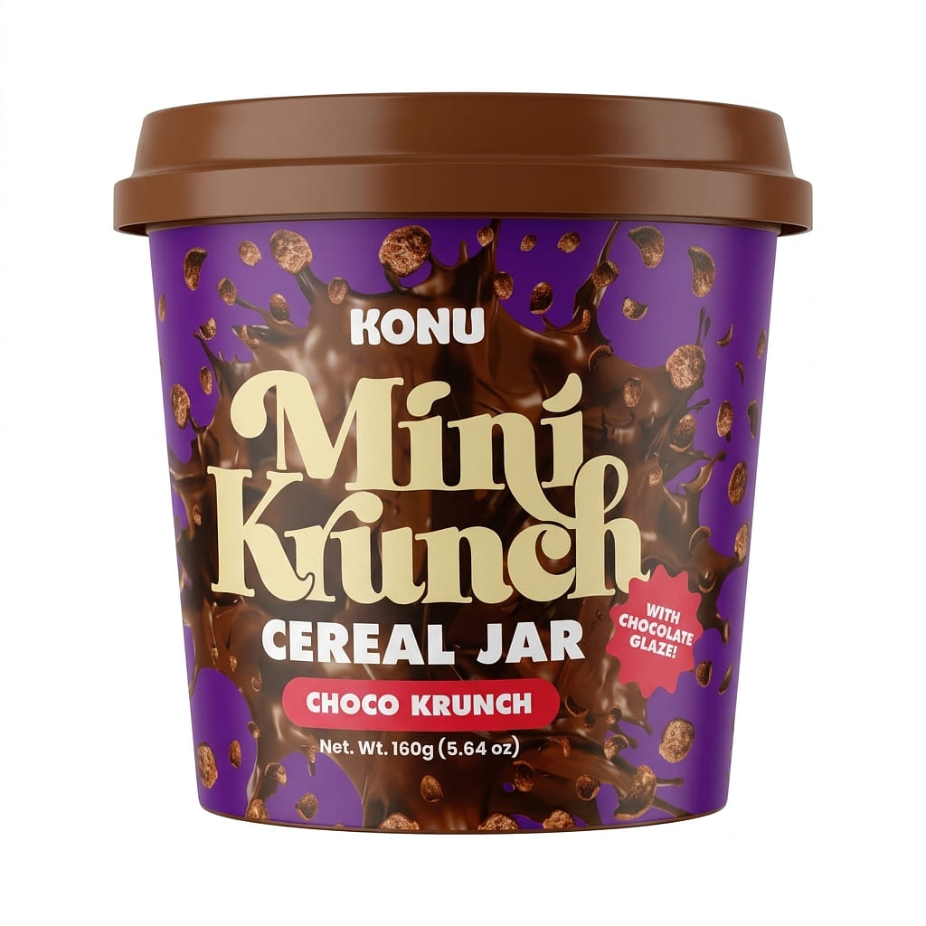 KONU 미니 크런치 초코 시리얼 자 160 그램