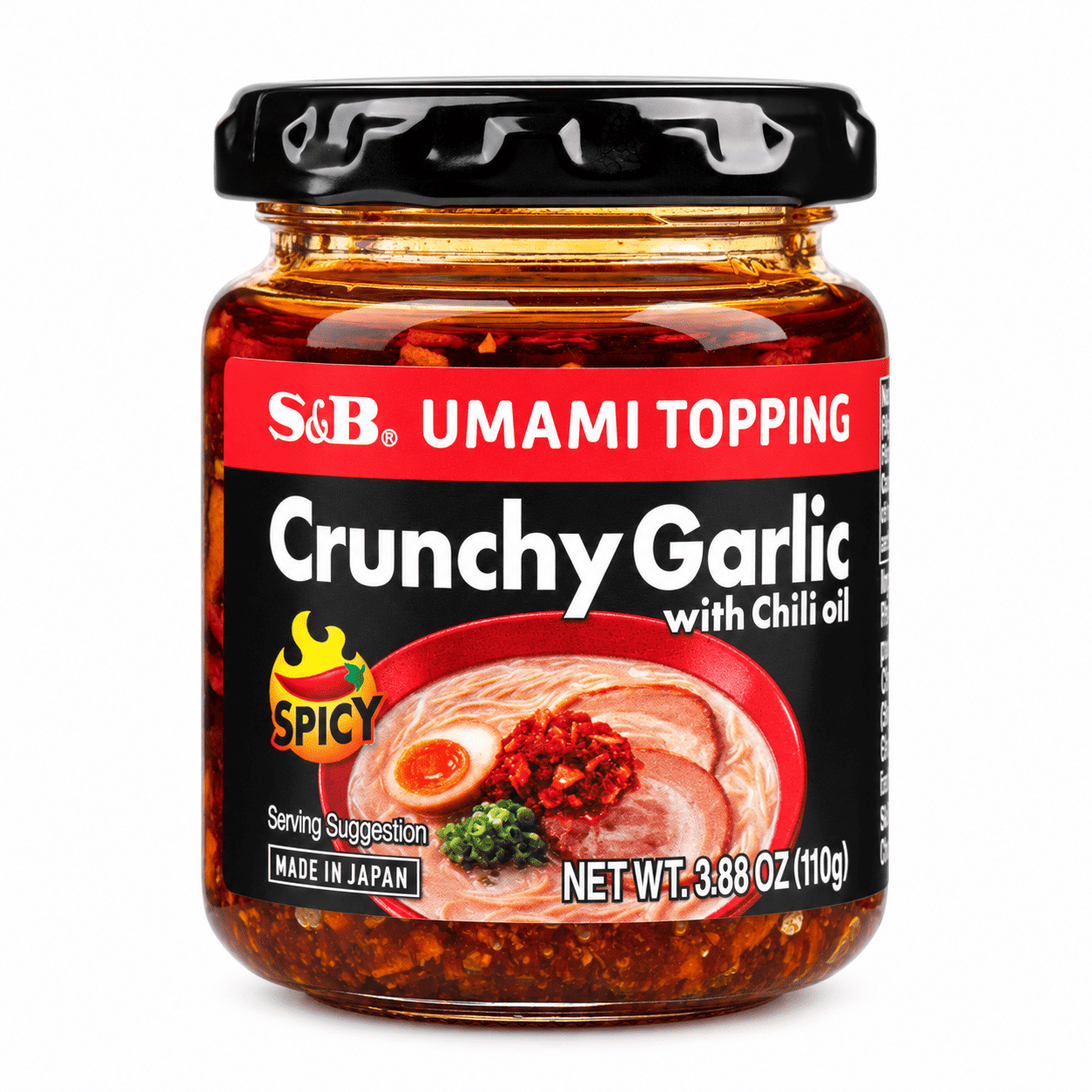 S&B Umami Topping Spicy Crunchy Garlic 3.88 oz