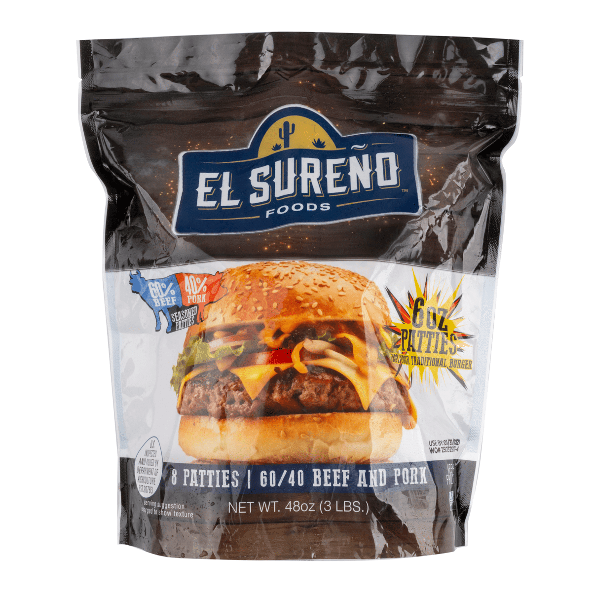 El Sureño 소고기 60%·돼지고기 40% 햄버거 패티 3 파운드