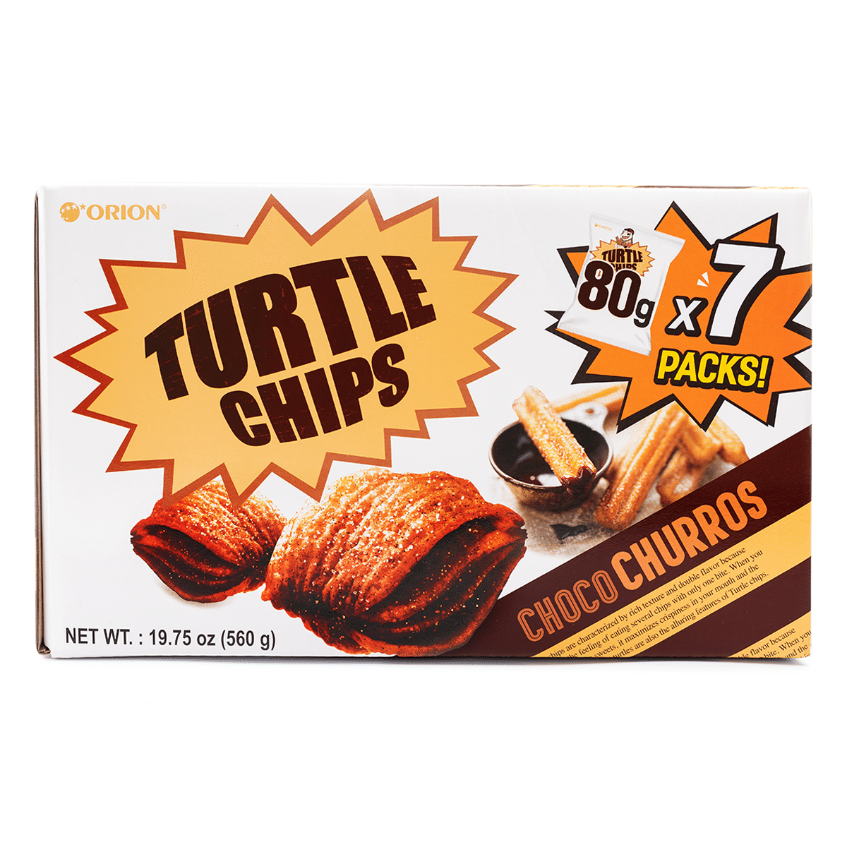 Orion Turtle Chips Choco Churros (M) 7Pk 2.82 oz*7 pack