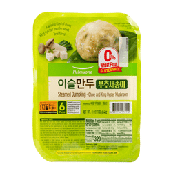 Pulmuone Steamed Dumpling - Chive and King Oyster Mushroom Flavor 6.4 oz