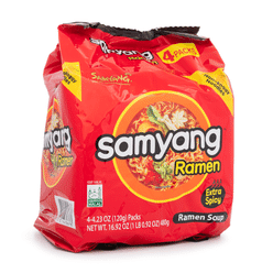 Samyang Ramen Extra Spicy (4 Packs) 480 g