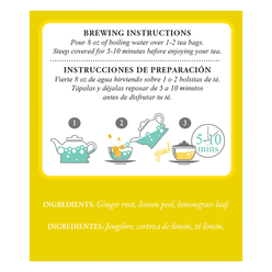 Tadin Lemon Ginger Tea Blend 0.05 oz*24 pack