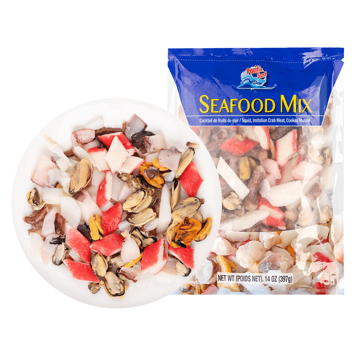 Premium Quality Seafood Mix, Frozen 14 oz