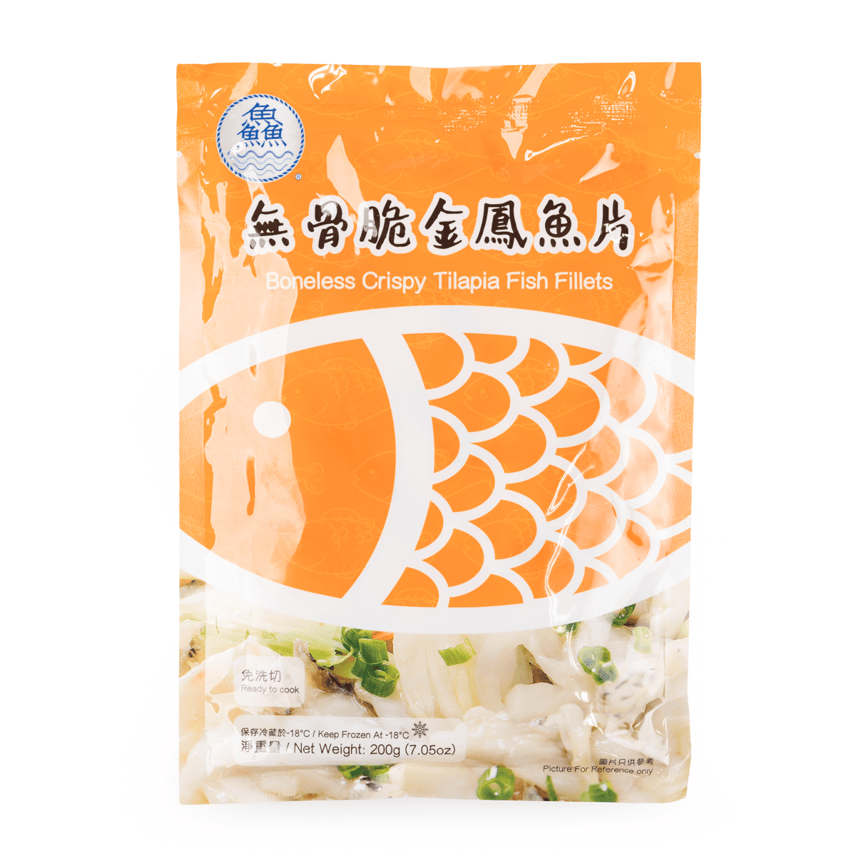 无骨脆金凤鱼片 冷凍 200 克