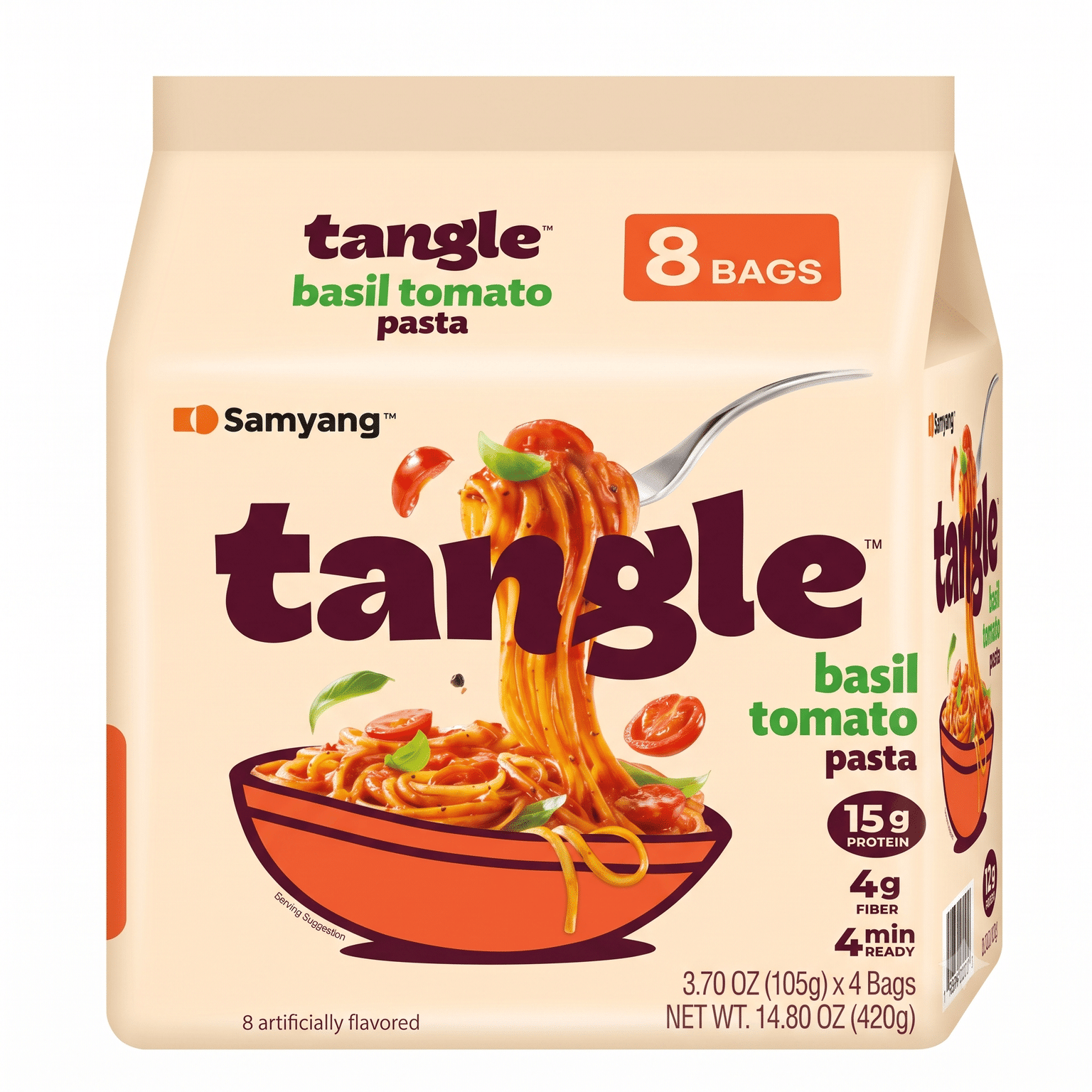 SAMYANG Tangle Basil Tomato Pasta 105 g*4 pack