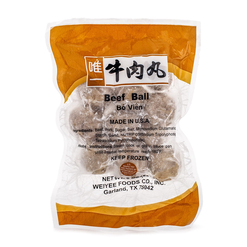 Weiyee Meat Balls, Frozen 8 oz