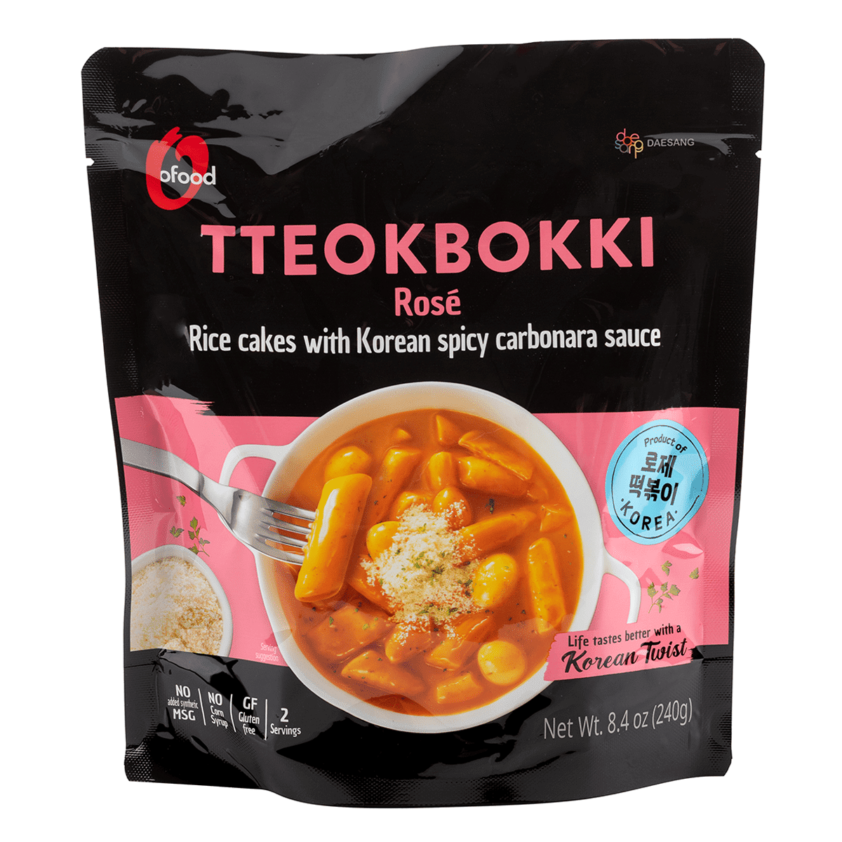Bánh Gạo Tteokbokki Sốt Rose Chung Jung One 240 g