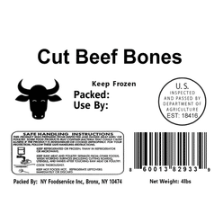 Beef Bones Cut for Soup 4 lb