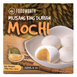 FOODWORTH Musang King Durian Mochi 4PC 120 그램