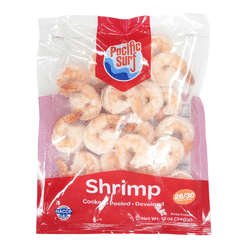 Large Cooked Peeled Deveined Tail On Shrimp 12 oz