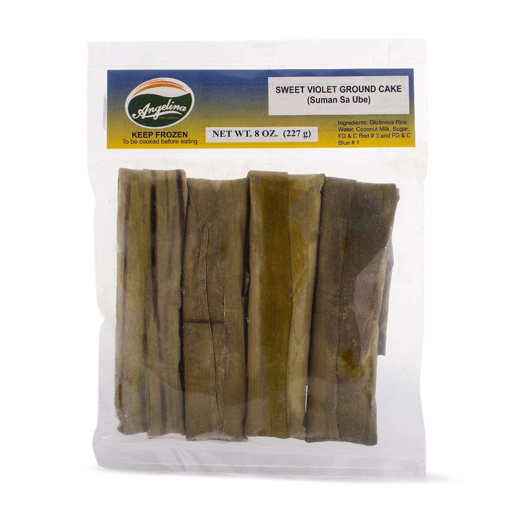 Angelina Ube Suman Sweet Purple Rice Cake 8 oz