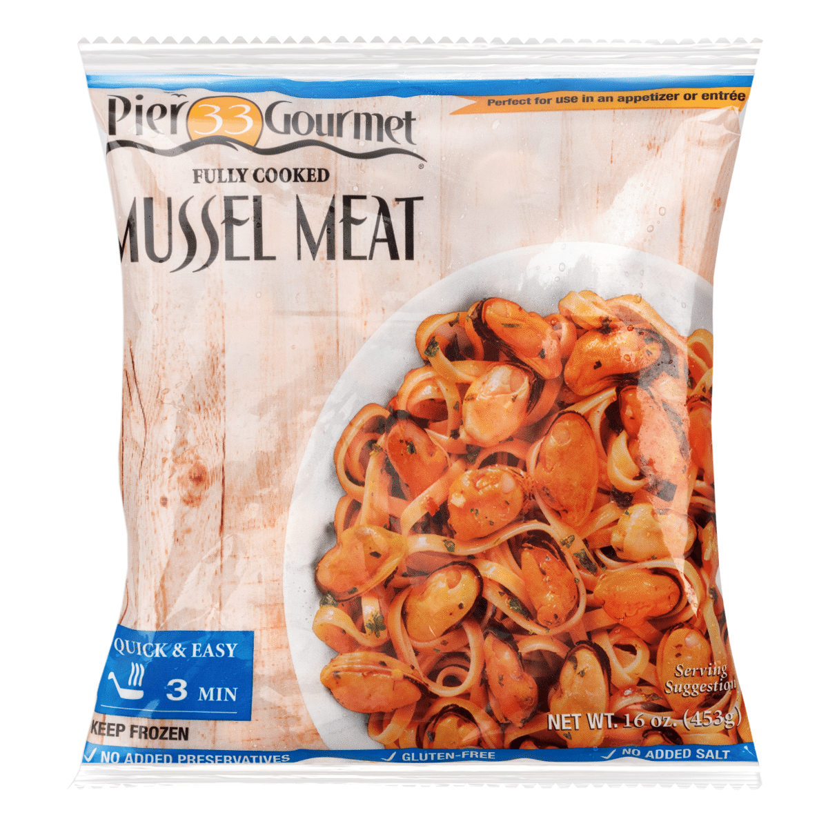 Seagood Chilean Fully Cooked Mussel Meat 1 파운드