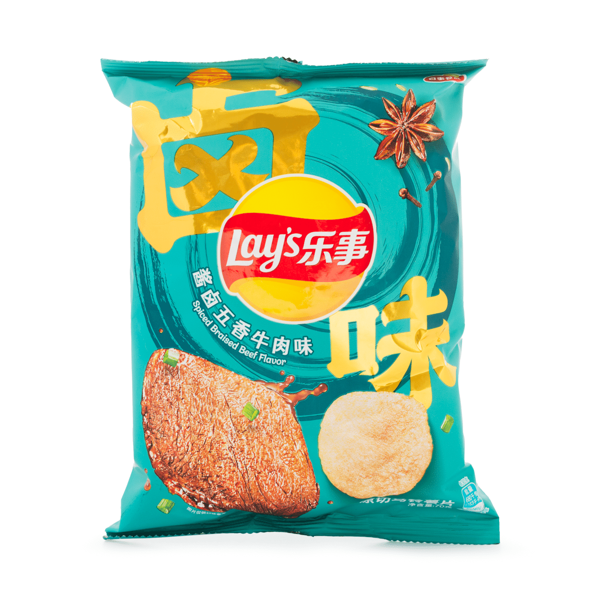Lay's ポテトチップス 醤油漬け牛肉味 70 グラム