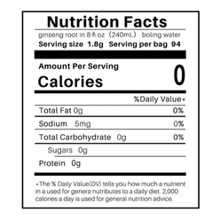 POP American Ginseng Root (L) Medium, 6OZ Gift Bag 6 oz