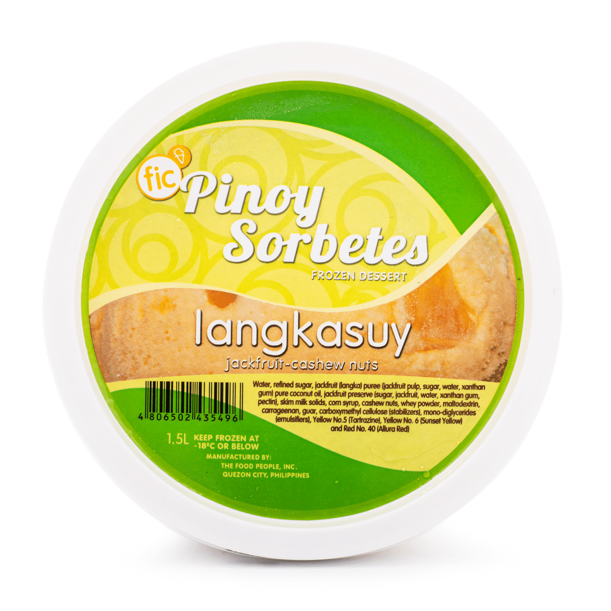FIC Pinoy Sorbetes Jackfruit with Cashew Ice Cream 33.8 온스