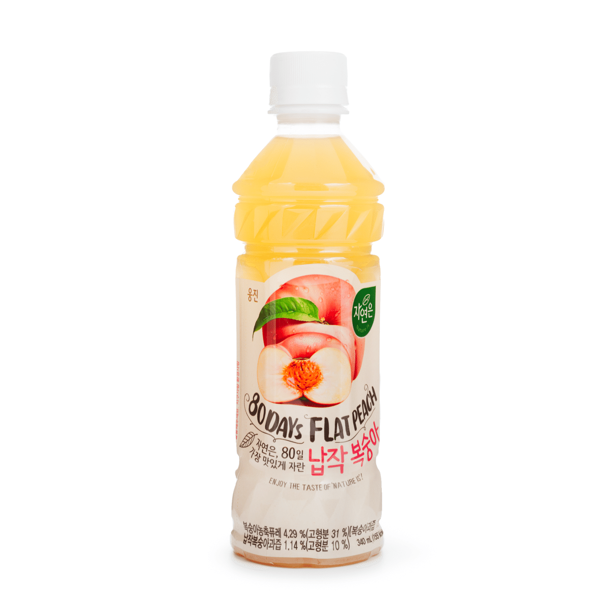 Woongjin เนเชอรัล แฟลตพีช 340 มิลลิลิตร