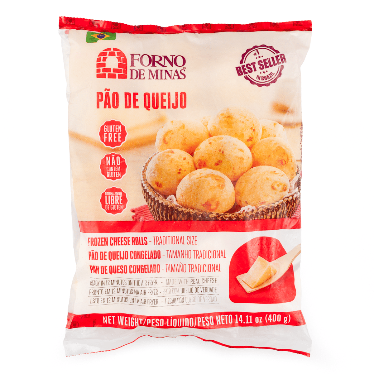 Pão de Queijo (Panecillos de Queso Congelados) Forno de Minas 400 gramo(s)
