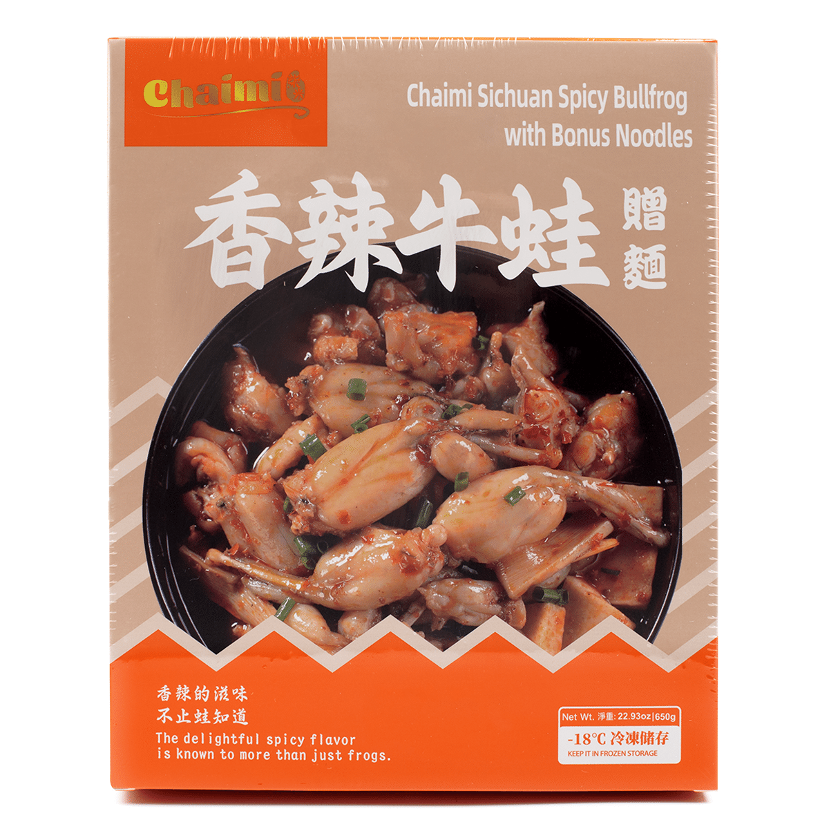 柴米 香辣牛蛙 附赠面条 650 克