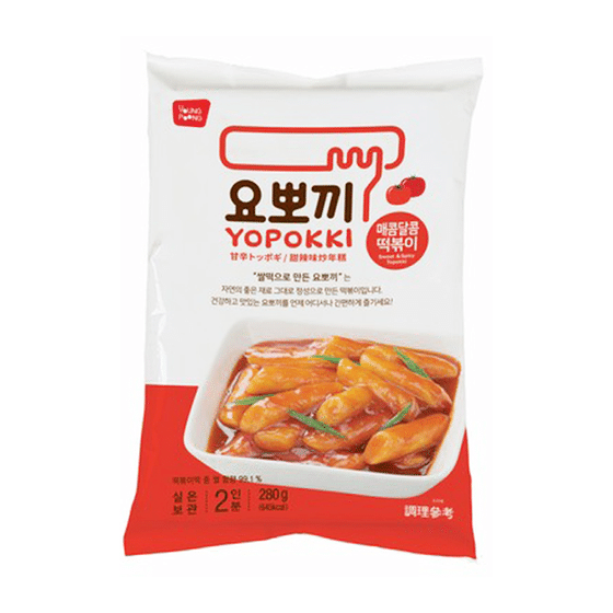 weee_instant_Yopokki Sweet & Spicy Rice Cakes 2 Servings 9.8 oz