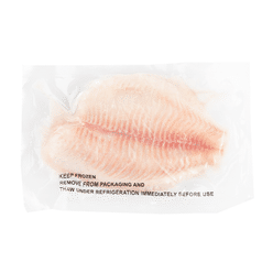 Skinless Tilapia Fillet, Individually Vacuum Packed, Frozen 2 lb