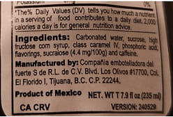 Mini Coke Mexican Coca Cola Soda 237 ml