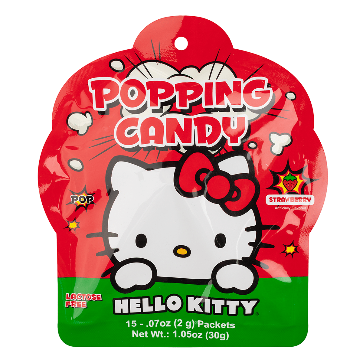 Sanrio Hello Kitty ลูกอมป๊อปปิ้ง รสสตรอว์เบอร์รี 1.05 oz
