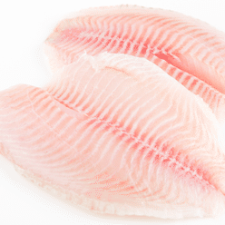 Skinless Tilapia Fillet, Individually Vacuum Packed, Frozen 2 lb