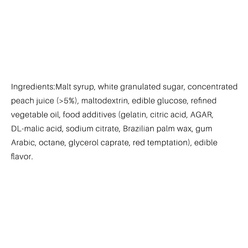 BinQi Juice Gummies Candy Strawberry bear Package Honey Peach Flavor 105 g