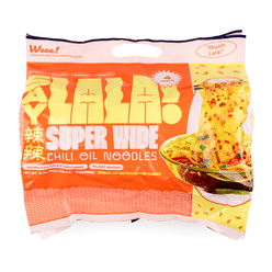 SAYLALA! Super Wide Chili Oil Noodles 440 g*12 pack