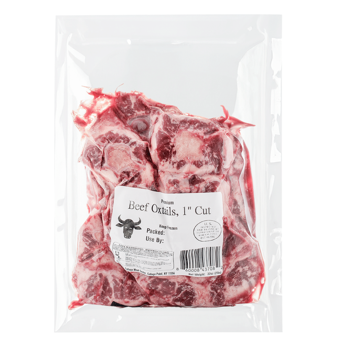 Premium Cut Oxtails 1" Cut, Frozen 2 lb