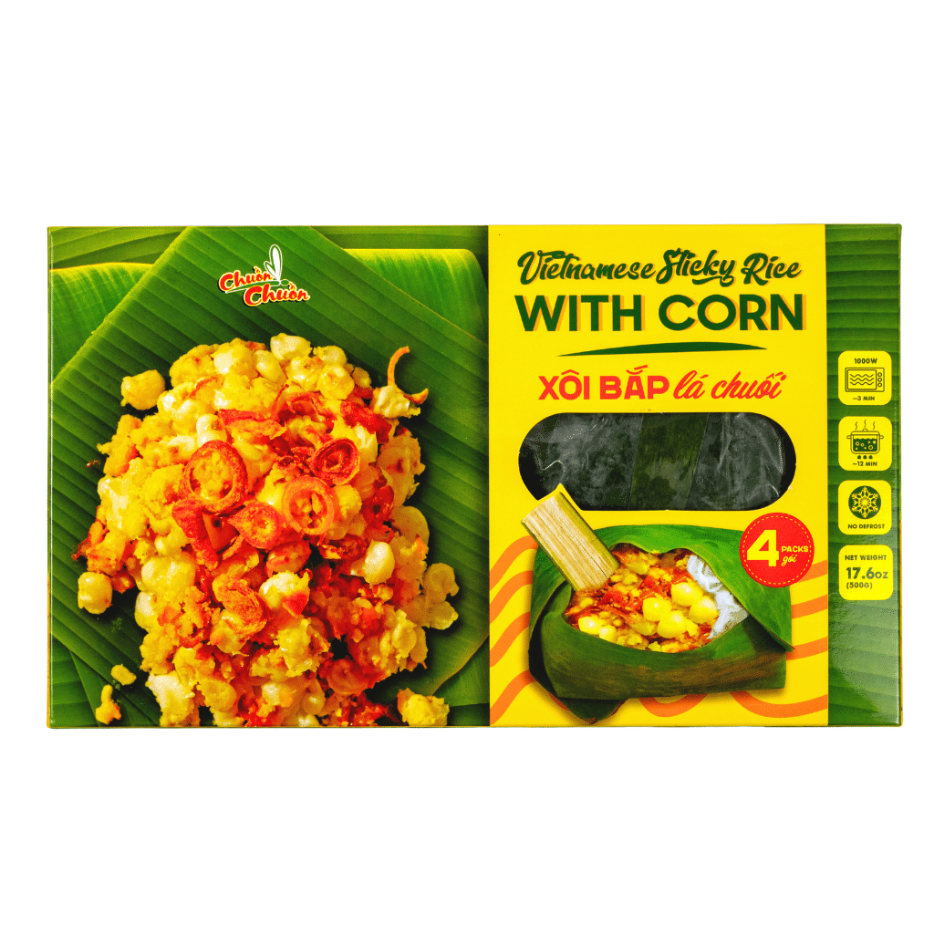 Dragonfly Sticky Rice with Corn ( Pack of 4 ), Frozen 17.6 oz