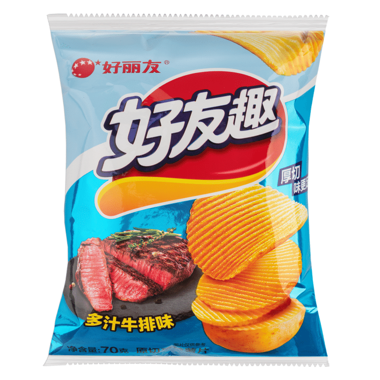 好丽友好友趣多汁牛排味70 克- Weee!