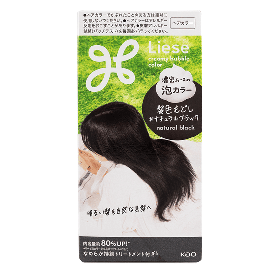 weee_care_Kao Liese Prettia Bubble Hair Color, Natural Black 1 each