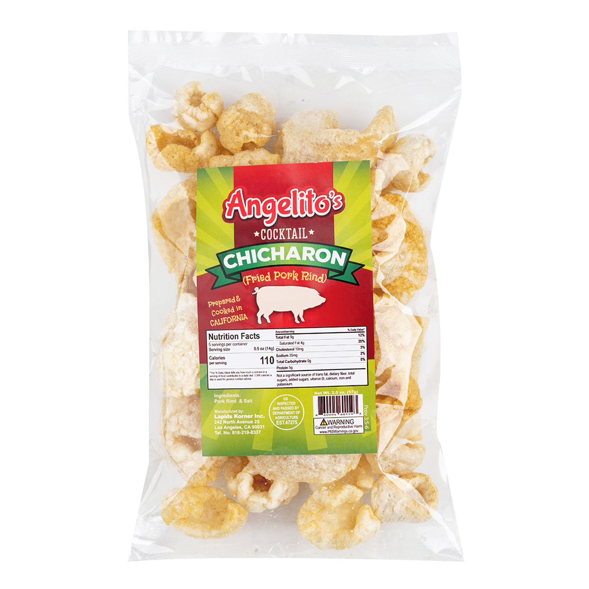 Angelito's Cocktail Chicharon 2 온스