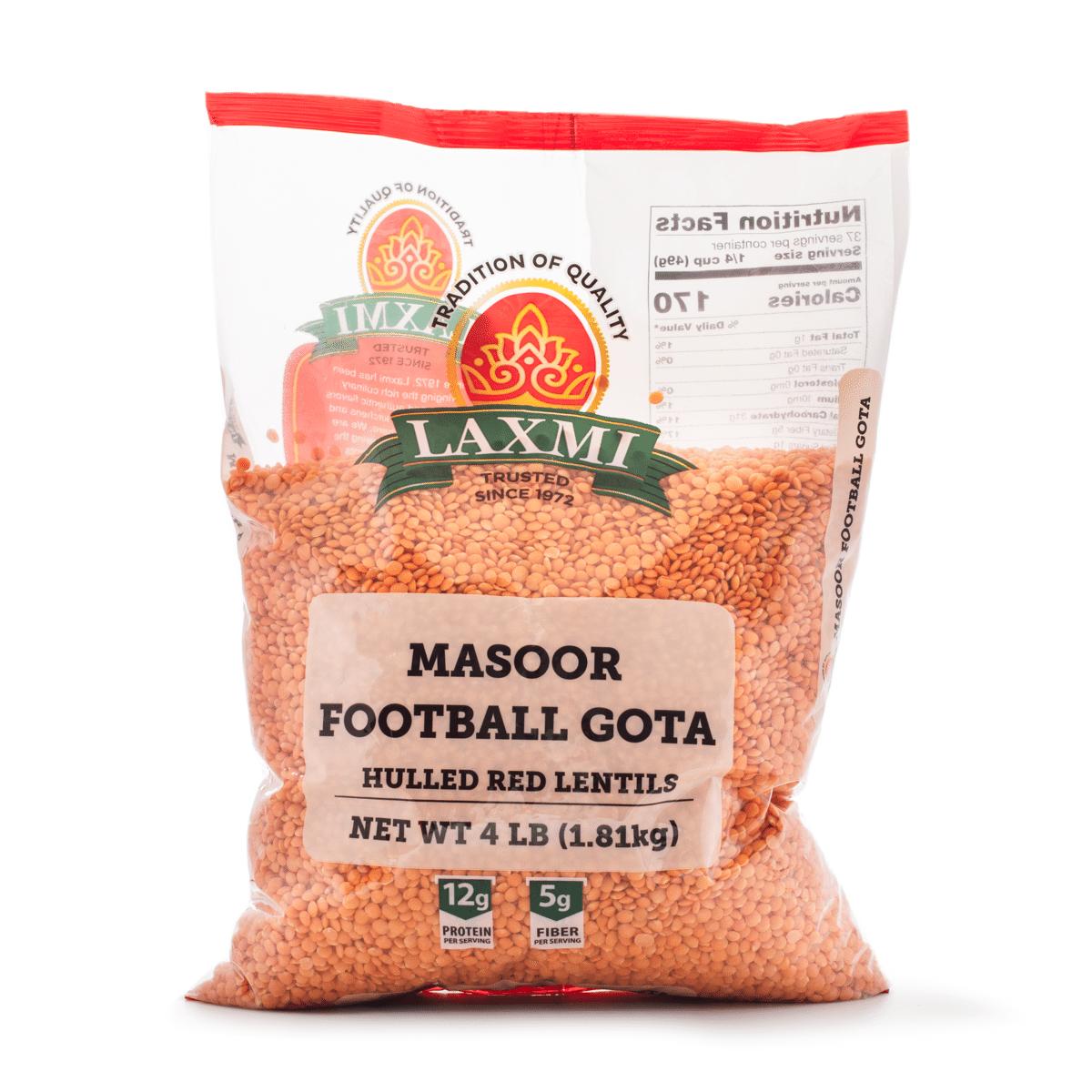 Laxmi Masoor Football Gota (Malka) Dal 4 lb
