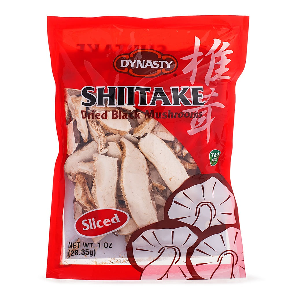 Dynasty Shiitake 말린 블랙 머쉬룸 슬라이스 1 온스