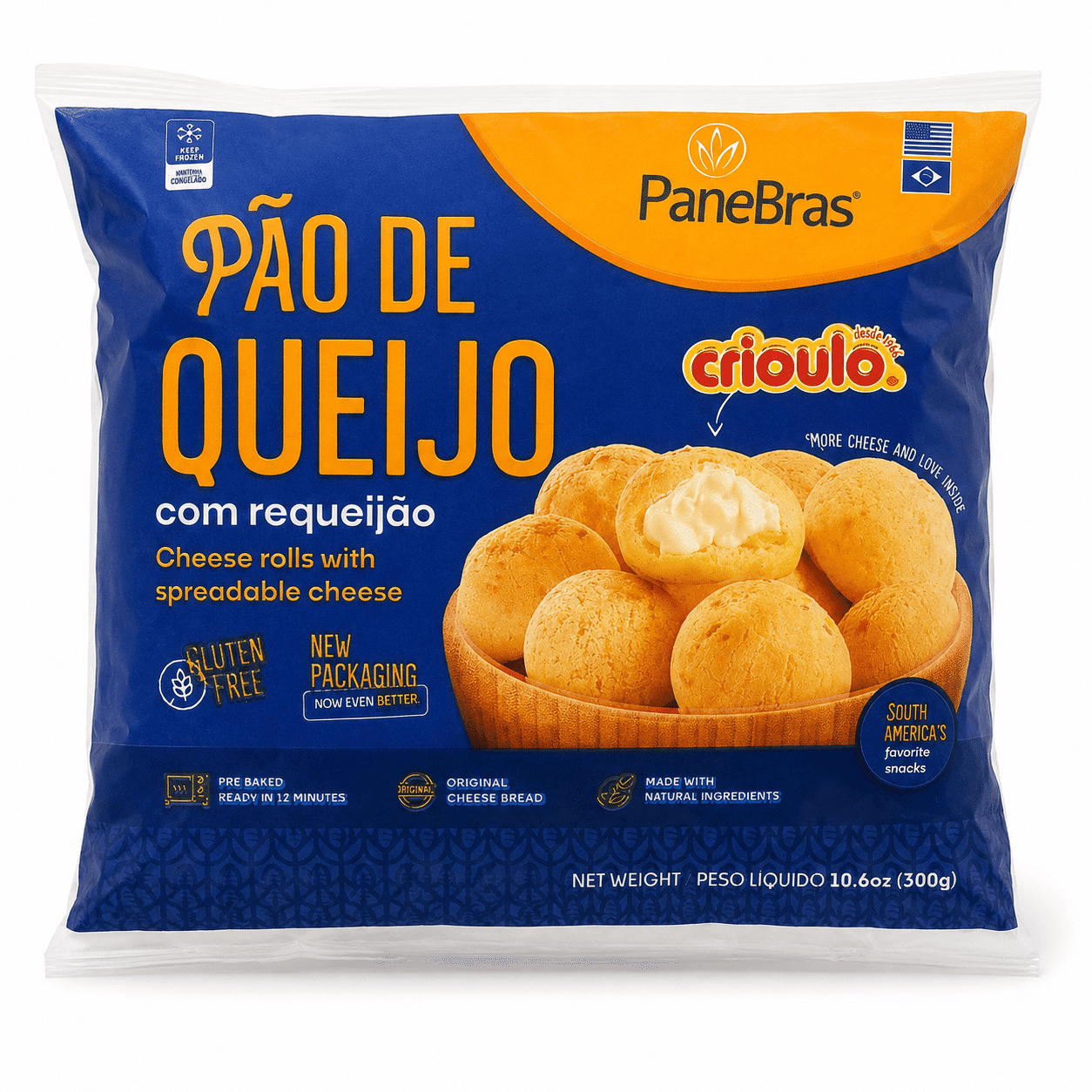 Panebras 奶酪面包球配可涂抹奶酪 300 克