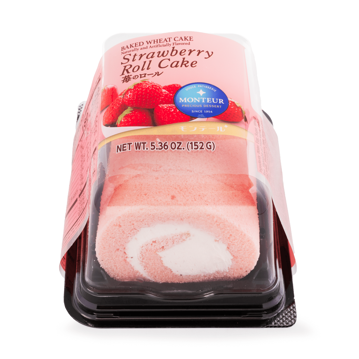 Monteur Strawberry Roll Cake 5pcs, Frozen 5.04 oz