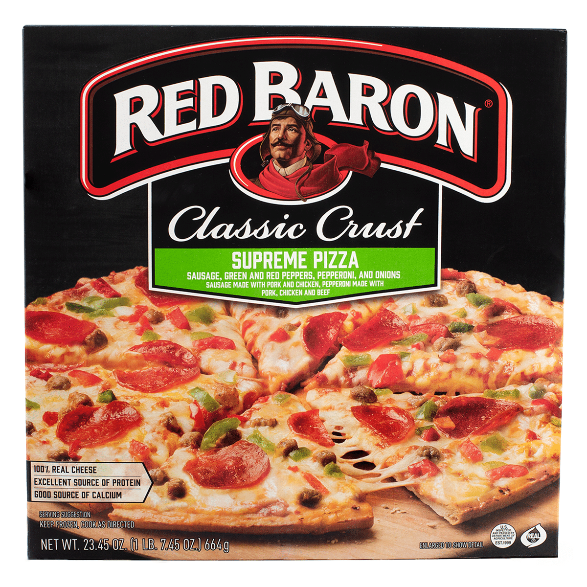 Red Baron Frozen Pizza Classic Crust Supreme 23.45 onza(s)