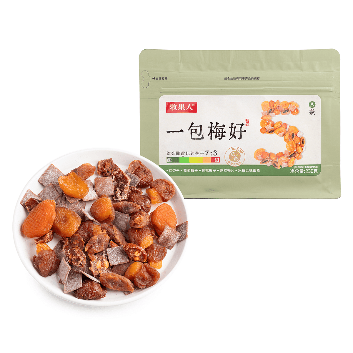 Muguoren 혼합 건과일 A 230 그램