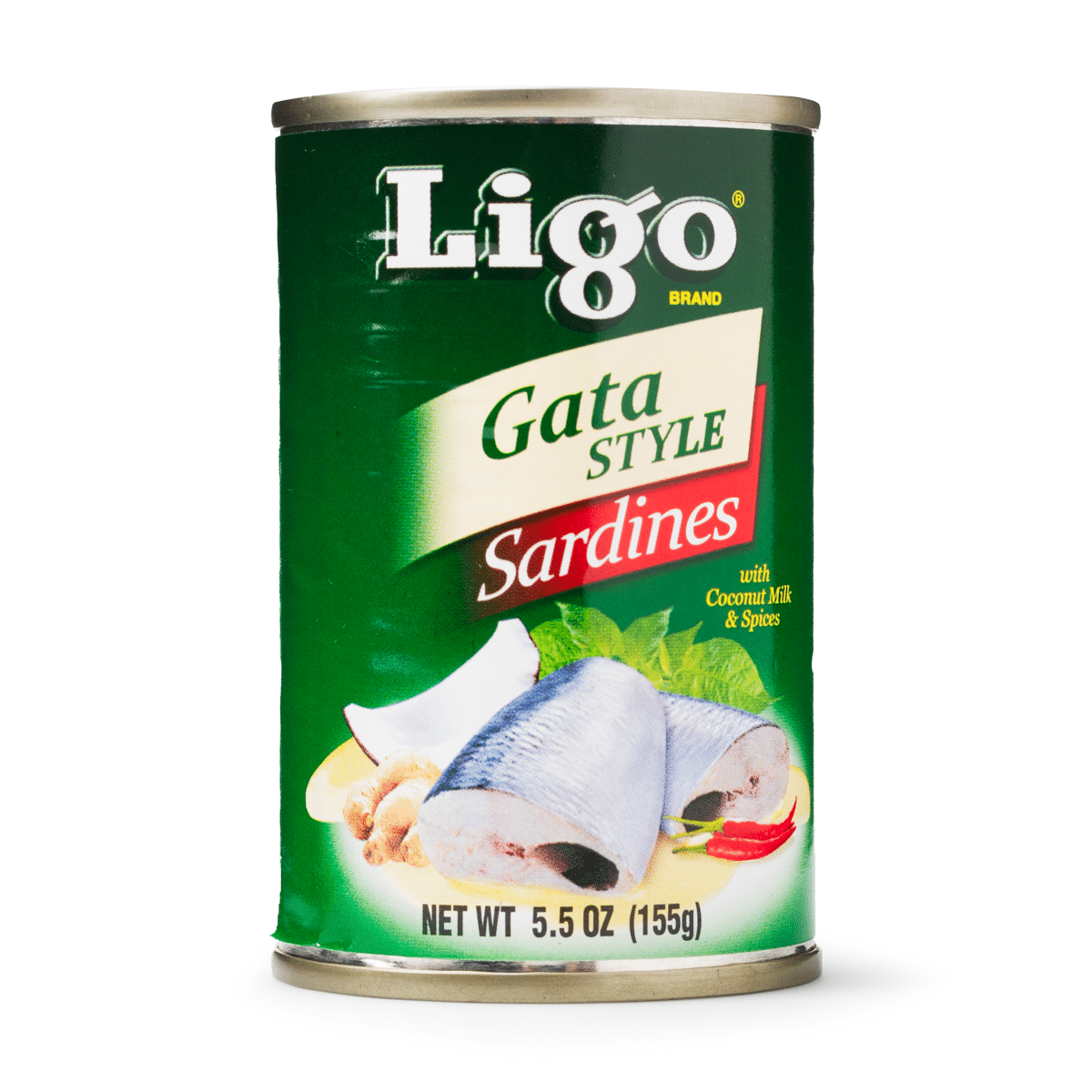Ligo 가타 스타일 코코넛 밀크 정어리 5.5 온스