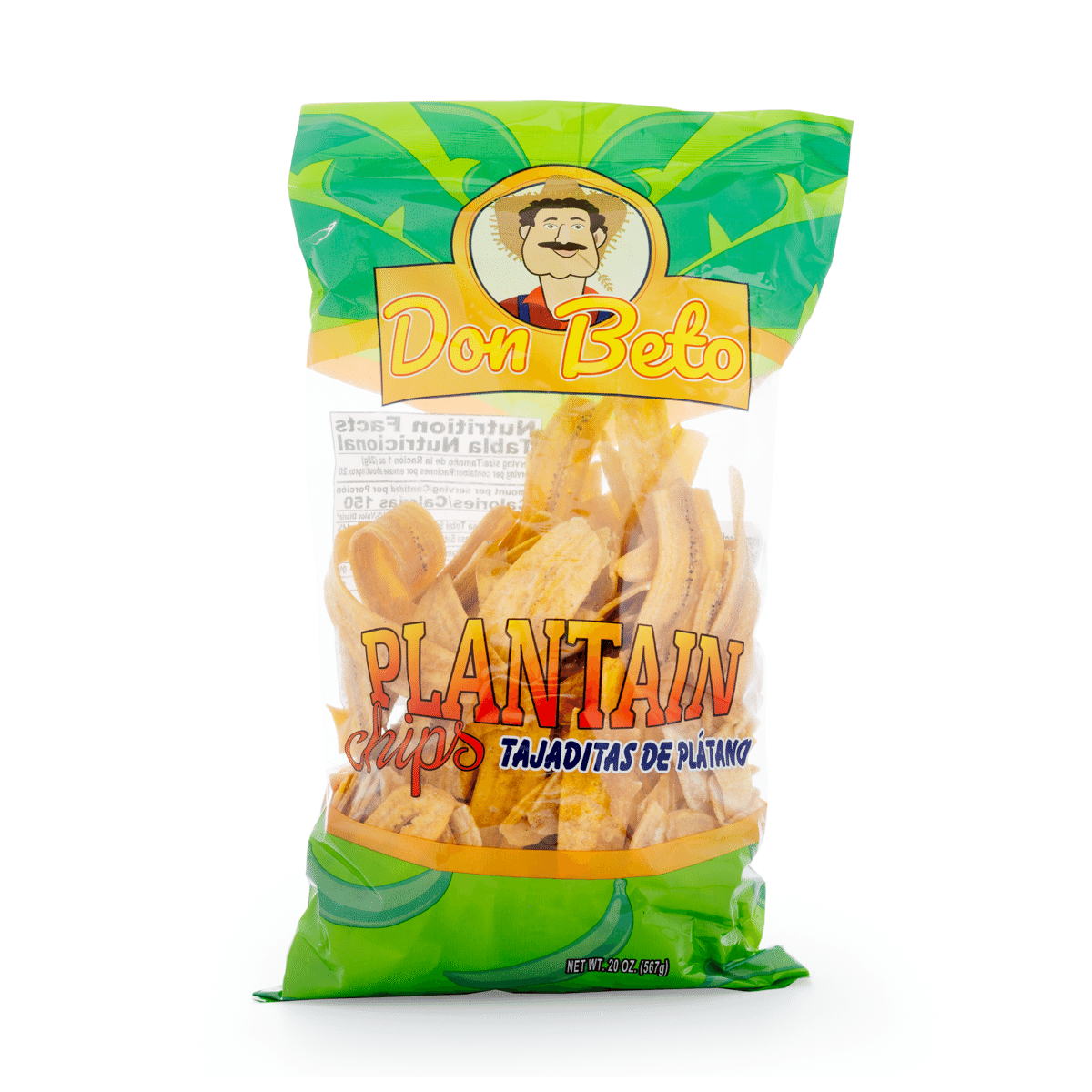 Don Beto Chips de Plátano Salados 20 onza(s)