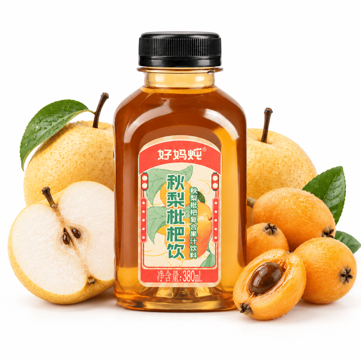 Haomadun Pear & Loquat Flavored Beverage 380 ml