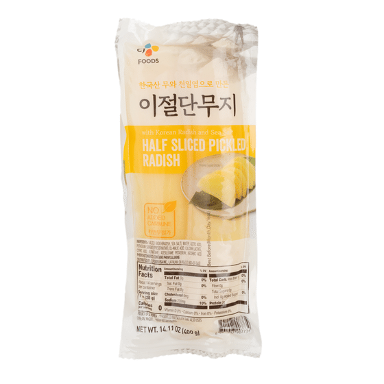 weee_tofuplantbased_CJ Half Sliced Pickled Radish 400 g