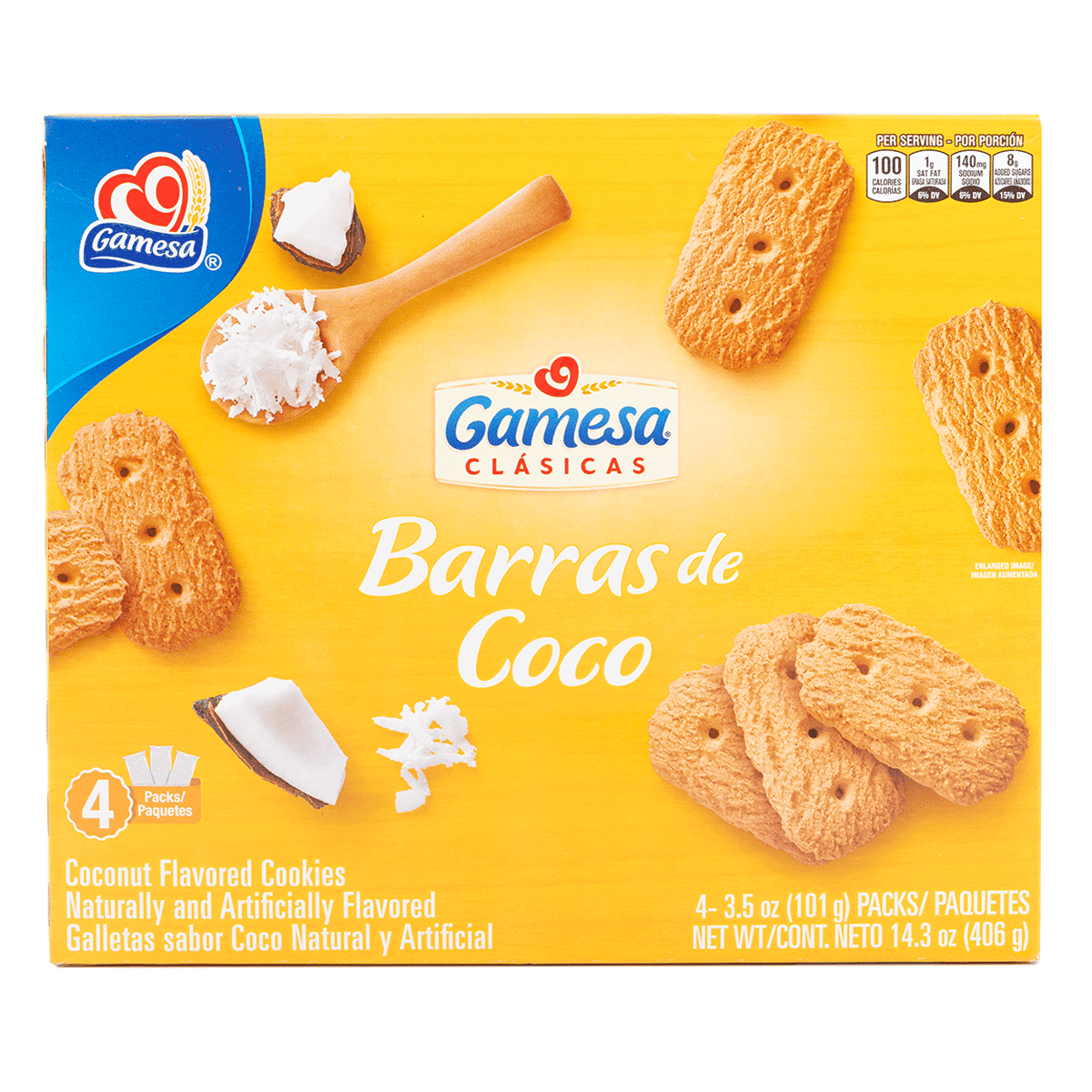 Gamesa 코코넛 쿠키 406 그램