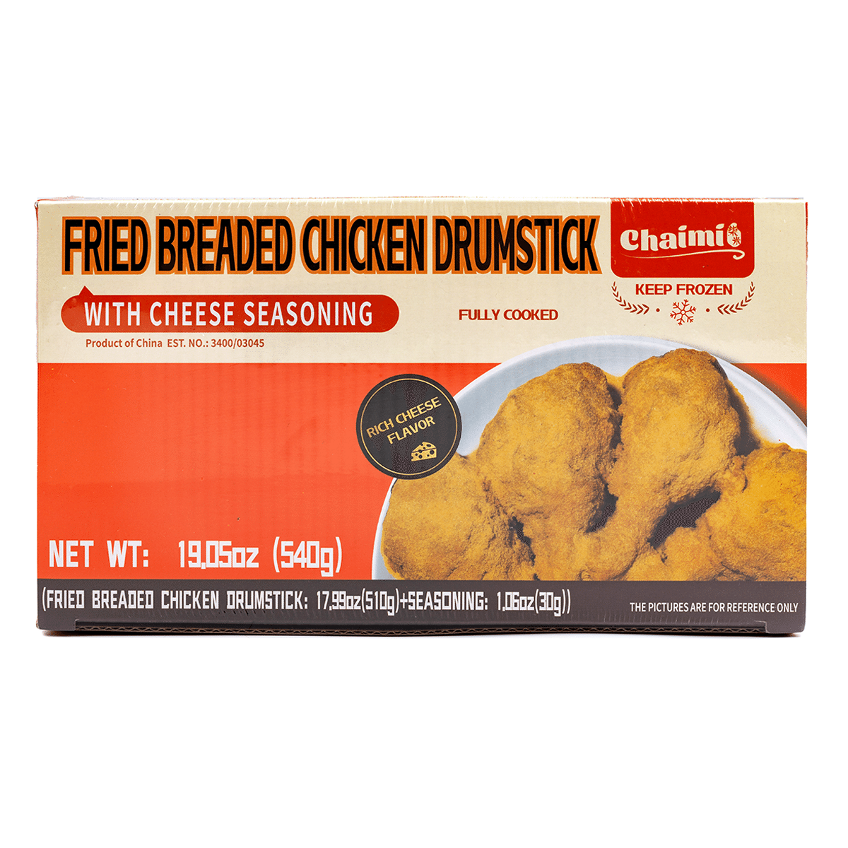 ChaiMi Fried Chicken Drumstick with Cheese Seasoning, Frozen 540 g